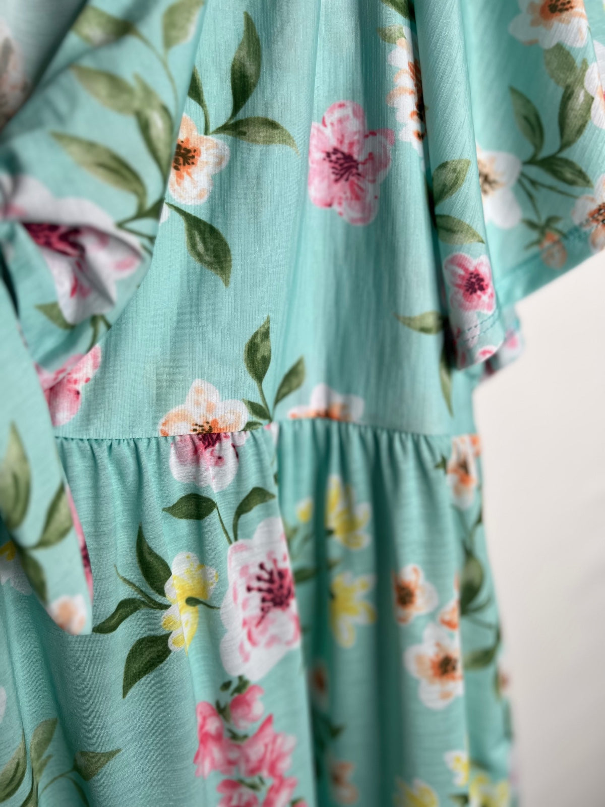 Light Blue Floral Blouse
