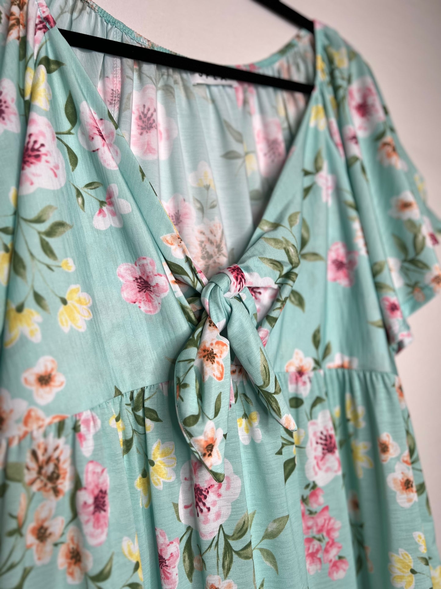 Light Blue Floral Blouse