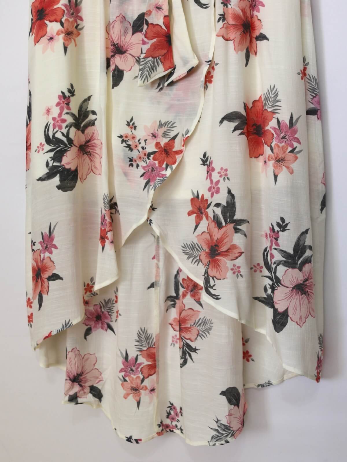 High Low Dress with Tropical Print